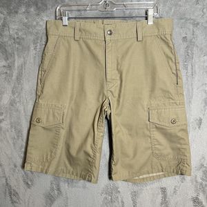 Under Armour UA Shorts Performance Tan‎ Canvas Cargo Mens Size 32